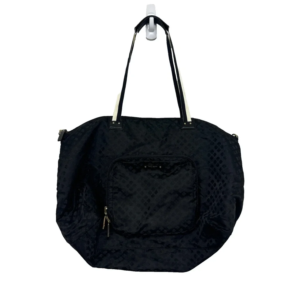 Kate Spade New York Bon Voyage Women's Black Pockets Double‎ Strap Shoulder Bag